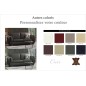 Canapé 3 places en cuir italien buffle DANEMARK, couleur personnalisée