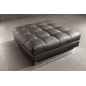 Canapé d'angle en cuir buffle italien de luxe 7/8 places PENTHOUSE, noir, angle droit Canapé d'angle en cuir buffle italien de luxe 7/8 places PENTHOUSE, noir, angle droit