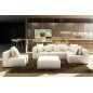 Canapé modulable COMBINO CUIR PRESTIGE LUXE, BLANC