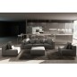 Canapé modulable COMBINO CUIR PRESTIGE LUXE, NOIR