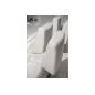 Canapé d'angle en cuir de buffle italien de luxe 6/7 places GIOVANI, blanc, angle droit