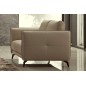 Canapé 2 places en cuir italien buffle ROMEO, beige
