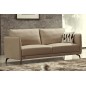 Canapé 3 places en cuir italien buffle ROMEO, beige