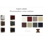 Fauteuil 1 place en cuir italien buffle ROMEO, couleur personnalisée