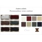Canapé 2 places en cuir italien buffle ROMEO, couleur personnalisée