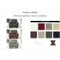 Fauteuil 1place en cuir italien buffle LEANDRO, couleur personnalisée