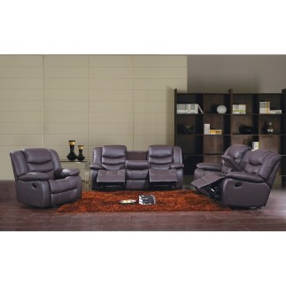 Fauteuil 1 place relaxation en cuir italien RELAXIS, chocolat