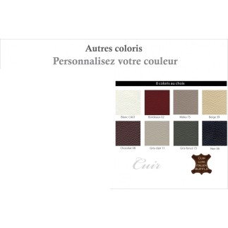 Fauteuil 1 place relaxation en cuir italien RELAXIS, couleur personnalisée