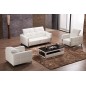 Fauteuil 1 place en cuir italien buffle VALORIA, blanc