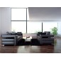 Canapé PERFECTO 3 places en cuir PRESTIGE LUXE haut de gamme italien Chocolat