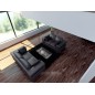 Canapé PERFECTO 3 places en cuir PRESTIGE LUXE haut de gamme italien Chocolat