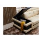 - Canapé d'angle cuir buffle italien 7/8 places, BELLISSIMO, beige et chocolat, angle gauche - Canapé d'angle cuir buffle italien 7/8 places, BELLISSIMO, beige et chocolat, angle gauche