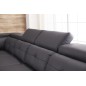 - Canapé d'angle cuir buffle italien 7/8 places, BELLISSIMO, noir et blanc, angle gauche - Canapé d'angle cuir buffle italien 7/8 places, BELLISSIMO, noir et blanc, angle gauche