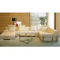 Canapé d'angle en cuir italien 8 places NAPOLI, beige, angle droit Canapé d'angle en cuir italien 8 places NAPOLI, beige, angle droit