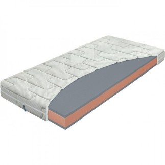 Matelas PRIMATO 3, 140x200 cm, 2 mousses Eliocell haute densité et mousse Nightfly, housse vitamines et minéraux, MATERASI