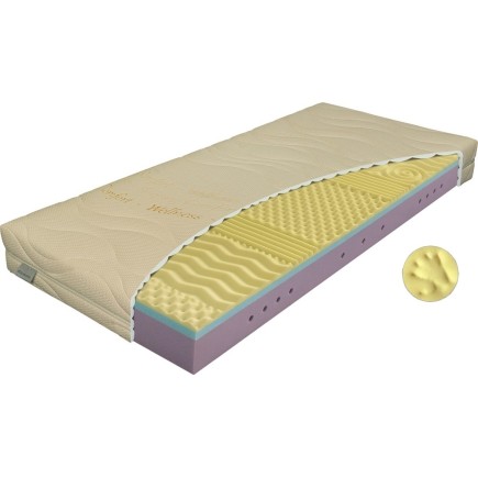 Matelas mousse à mémoire de forme Luxe, effet massage, 3 mousses différentes. FYSIO VISCO. 160x200 cm, épaisseur 22 cm, MATERASI