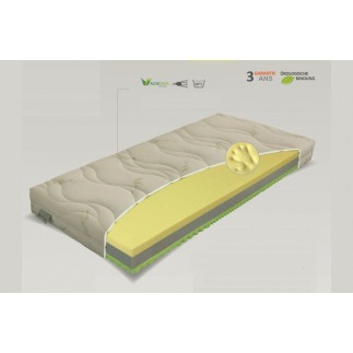 Matelas THERMO PUR CONFORT mousse à mémoire de forme Luxe. 90x190 cm, épaisseur 19cm, MATERASI