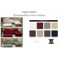 Canapé d'angle en cuir buffle italien de luxe, 5 places ARMANO, couleur personnalisée, angle droit