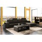 Canapé d'angle en cuir italien 5/6 places ROMARIO, gris foncé, angle droit Canapé d'angle en cuir italien 5/6 places ROMARIO, gris foncé, angle droit