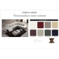 Canapé d'angle relax en cuir Très épais, buffle italien de luxe RELAXINO, couleur personnalisée, angle droit, 7/8 places