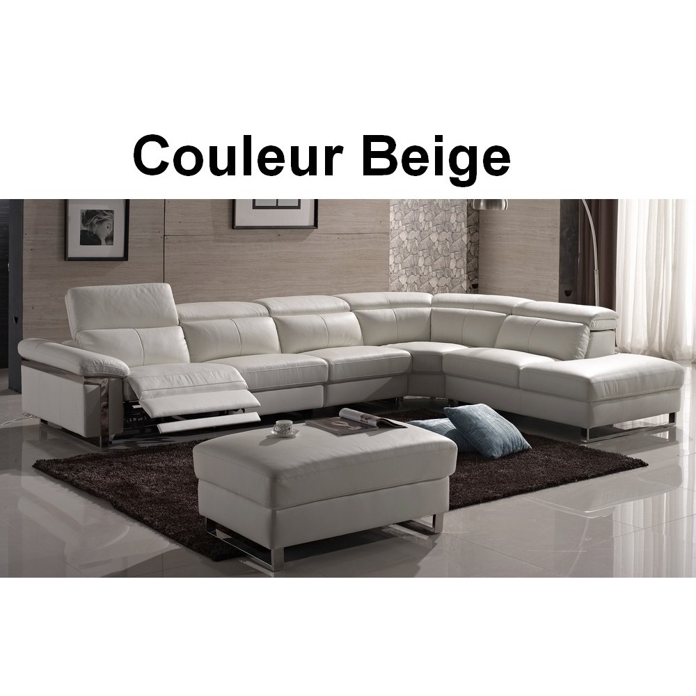 Canapé d'angle relax en cuir buffle italien, de luxe RELAXINO, Avec une assise en moins, commande spéciale personnalisée sur dem Canapé d'angle relax en cuir buffle italien, de luxe RELAXINO, Avec une assise en moins, commande spéciale personnalisée sur dem