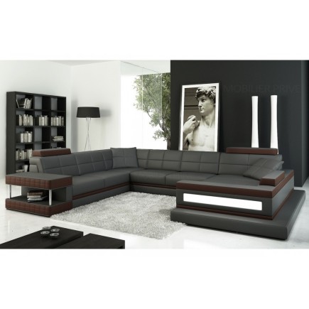 paiement du solde en 3x (total sur 6x) pour la commande de Mr Feutrier Nicolas. Canapé d'angle en cuir italien 8 places majestic