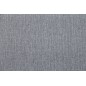 Canapé d'angle panoramique en tissu de qualité 6/7 places BOSTAR, gris clair avec méridienne, angle gauche et méridienne à droit