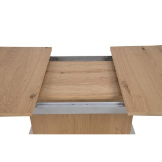 Table à manger avec rallonge chêne sauvage, BRIXA