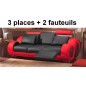 PAIEMENT DU SOLDE de la Commande de Mme Pierrette HOUDOTÉ: Ensemble DESIGNA IV, composé d'un canapé 3 places + 2 fauteuils en cu