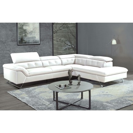 Commande spéciale personnalisée sur demande Canapé d'angle en cuir de buffle Epais haut de gamme italien de luxe 5/6 places, VID