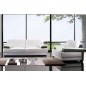 Ensemble CAPRI composé de 2 canapés 2 places en 100% tout cuir luxe haut de gamme italien vachette. Blanc et gris taupe