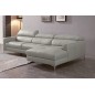 Canapé d'angle de luxe, 5 places ARGO, gris clair, angle droit