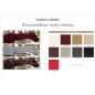 Canapé d'angle 8 places NAPO, couleur personnalisée, angle gauche