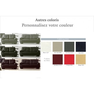 Ensemble composé d'un canapé 3 places et d'un canapé 2 places. LEANI, couleur personnalisée