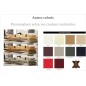 Canapé d'angle en cuir italien 7/8 places STAR, couleur personnalisée, angle gauche