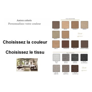 Canapé d'angle LOFT en tissu haut de gamme, coloris personnalisées, angle droit