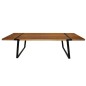 Grande table à manger GIGANT de marque Canett, modèle 240 cm de long. Version: Neutre, Huilé, Noir, Peint Chêne massif, Chêne sa