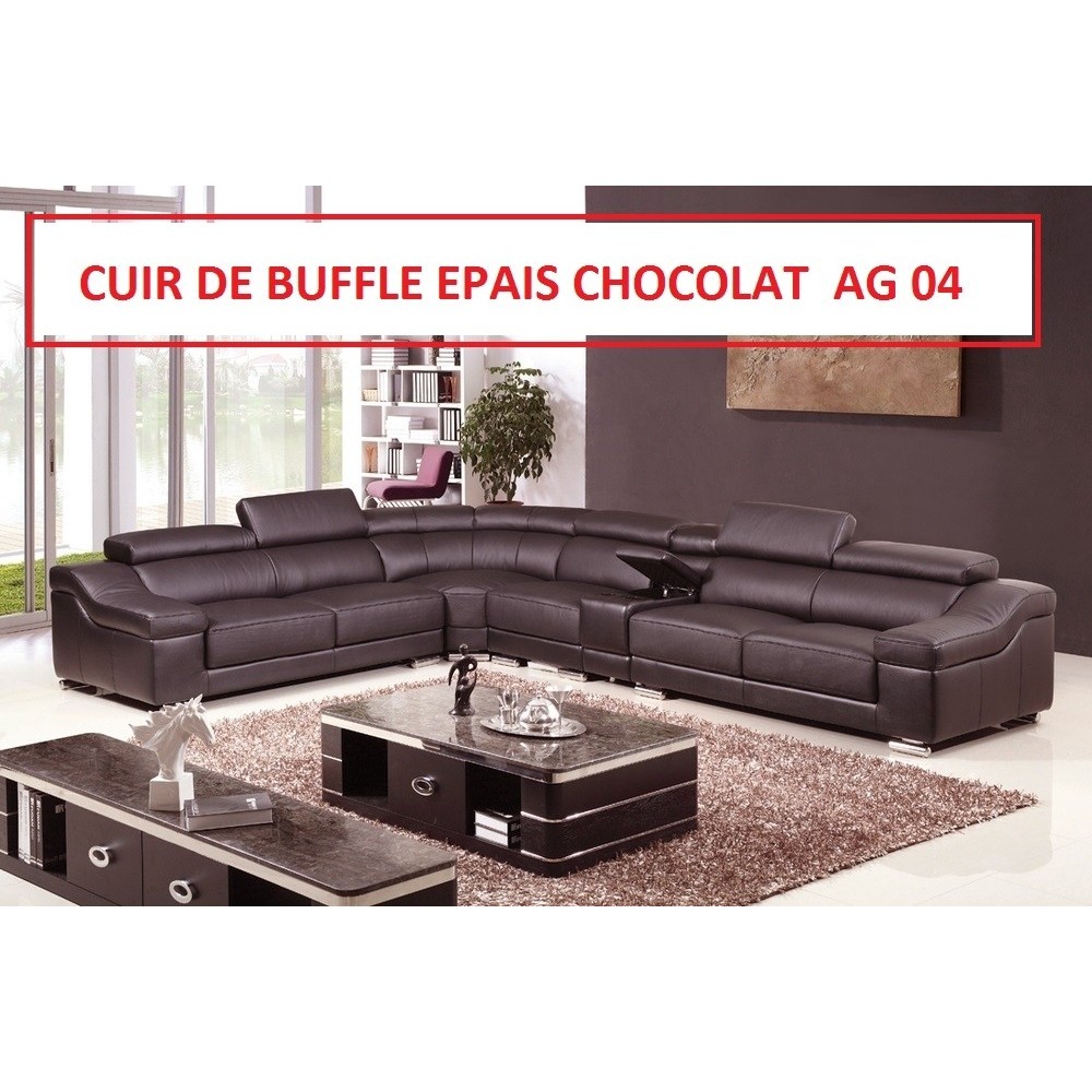 COMMANDE PERSONNALISEE SUR DEMANDE DU CLIENT Canapé d'angle en cuir buffle Epais italien de luxe 5 places LONDRES chocolat AG04 COMMANDE PERSONNALISEE SUR DEMANDE DU CLIENT Canapé d'angle en cuir buffle Epais italien de luxe 5 places LONDRES chocolat AG04