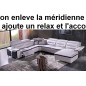 Fabrication sur mesure personnalisée sur demande du client Canapé d'angle relax en cuir buffle italien de luxe COMBIRELAX: on en