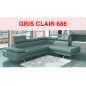 Canapé d'angle en cuir italien 6 places MODA, Gris Clair 688, angle droit Canapé d'angle en cuir italien 6 places MODA, Gris Clair 688, angle droit