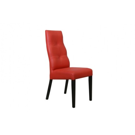 Chaise ELIA en simili, rouge