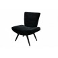 Chaise MAXOU en tissu, noire
