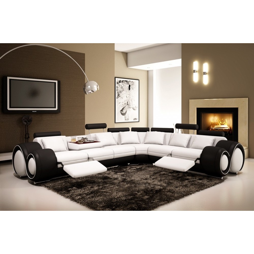 1er paiement de la commande . Canapé d'angle VERONA en cuir haut de gamme italien Blanc N°781 Noir N°366. Angle idem photo 2 Tab 1er paiement de la commande . Canapé d'angle VERONA en cuir haut de gamme italien Blanc N°781 Noir N°366. Angle idem photo 2 Tab