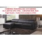 COMMANDE PERSONNALISEE SUR DEMANDE DU CLIENT POUR LE Canapé d'angle convertible en cuir de buffle EPAIS italien de luxe 5 places