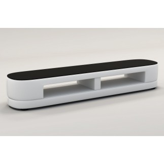 Meuble TV design STARO. Très joli modèle aux lignes tendances blanc