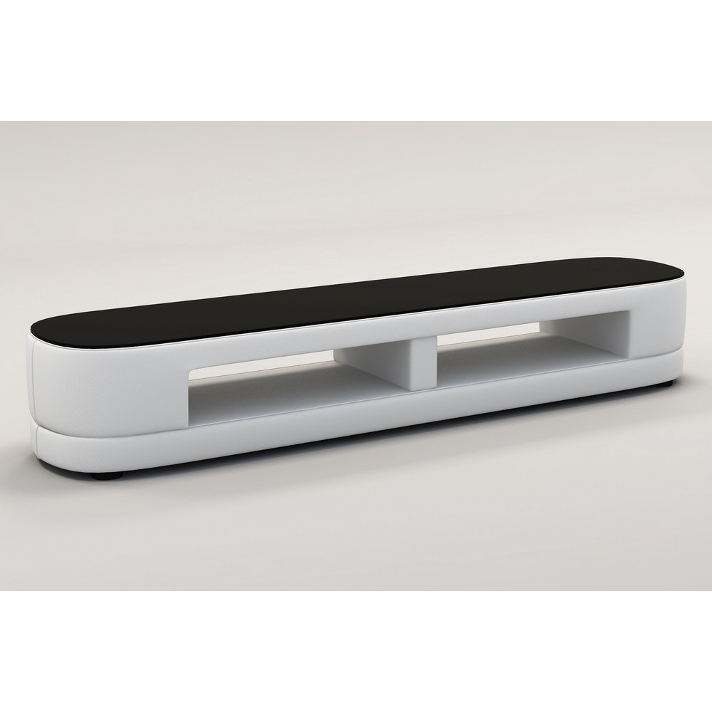 Meuble TV design STARO. Très joli modèle aux lignes tendances blanc