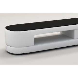 Meuble TV design STARO. Très joli modèle aux lignes tendances blanc