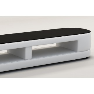 Meuble TV design STARO. Très joli modèle aux lignes tendances blanc