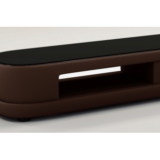Meuble TV design STARO. Très joli modèle aux lignes tendances chocolat