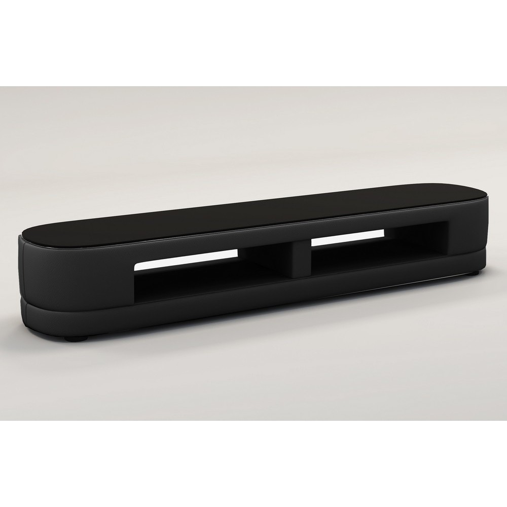 Meuble TV design STARO. Très joli modèle aux lignes tendances noir